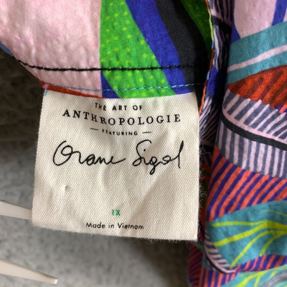 NWT Anthropologie Multicolor Tropical Print Mini Dress - Picture 8 of 16